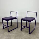 2 postmodern design chairs, 80s