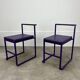 2 chaises design postmoderne, années 80