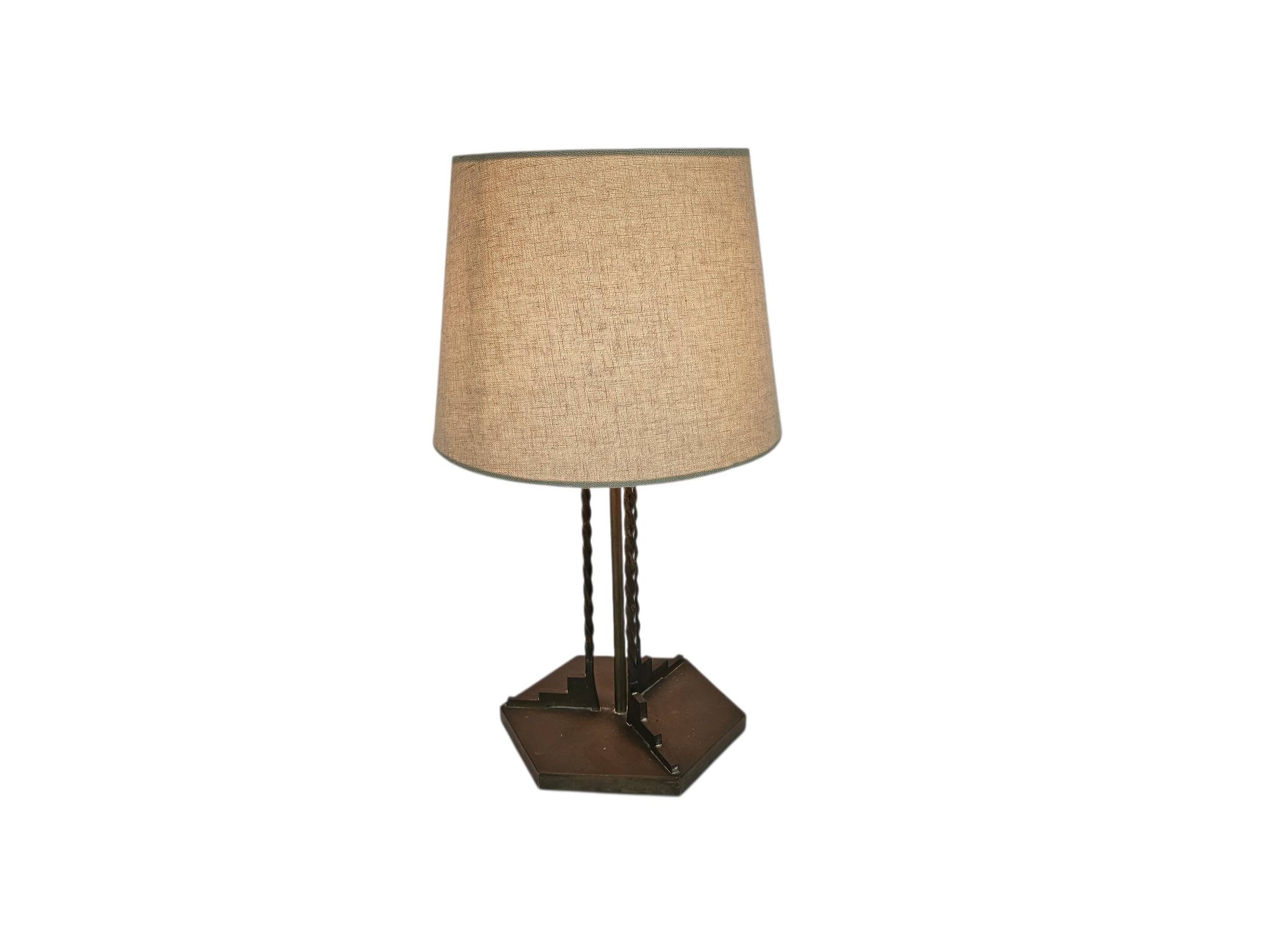 Art Deco - Bahaus style - copper - bronze - 'twisted legs' - 1930s