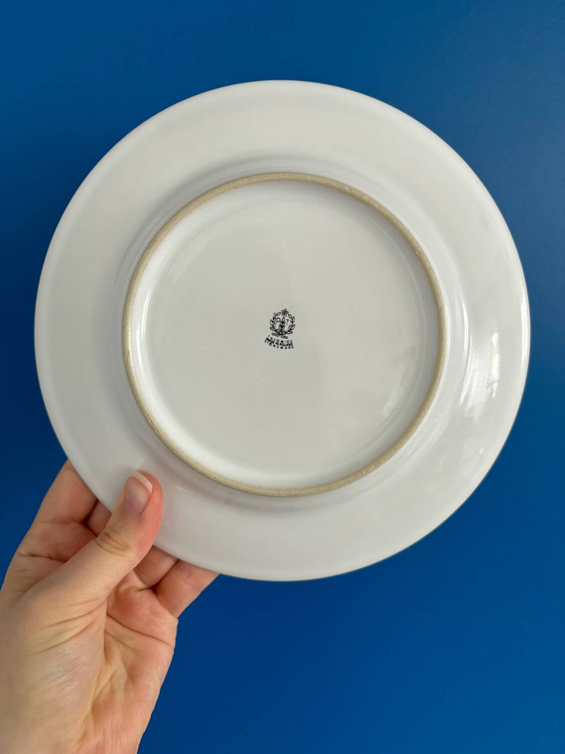 Set of 3 flat plates and 5 dessert plates with flower decoration, Tulowice Poland