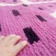 Tapis style Azilal violet - tapis coloré - tapis marocain fait main - 286x210 cm