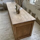 XL oak counter, trade furniture with multi-drawers
