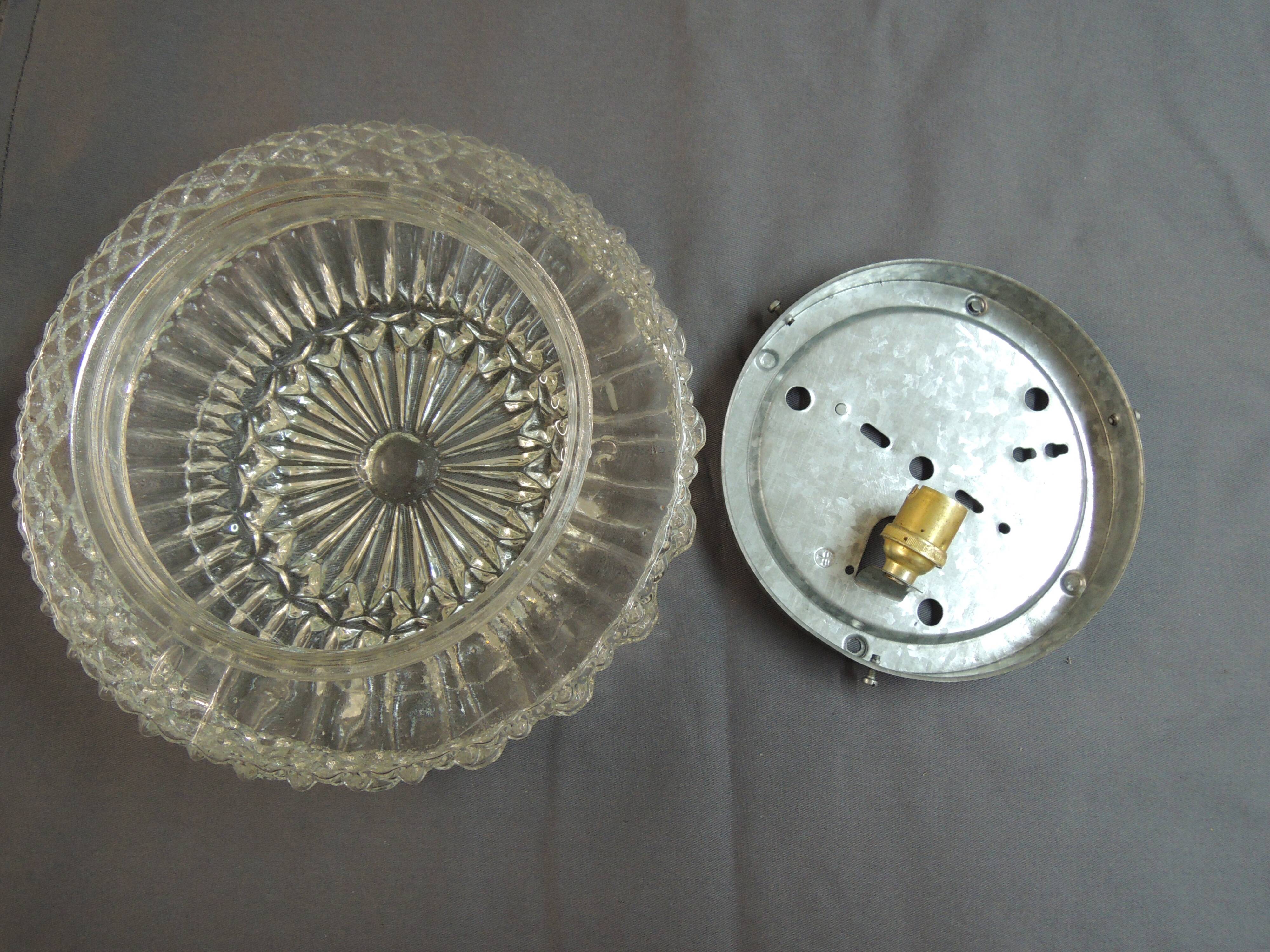 Glass ceiling light