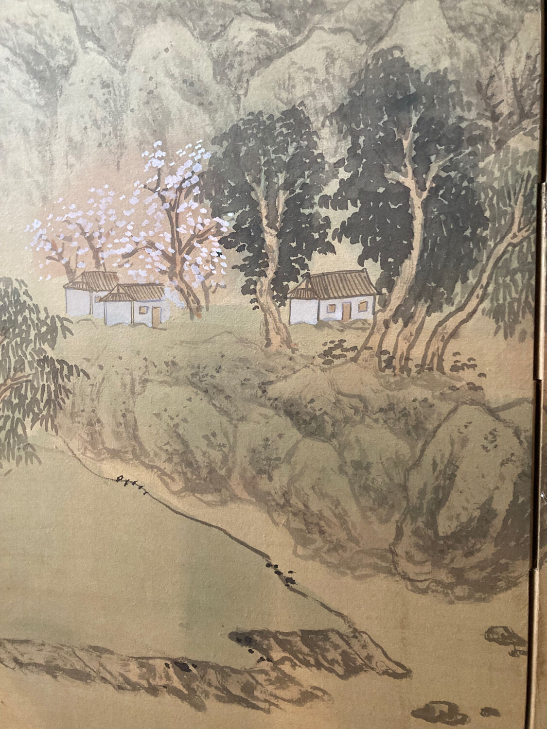 Ancient Japanese screen