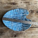 Vallauris Vintage Catchall – Palette Shape – Blue & White – 1950s/60s