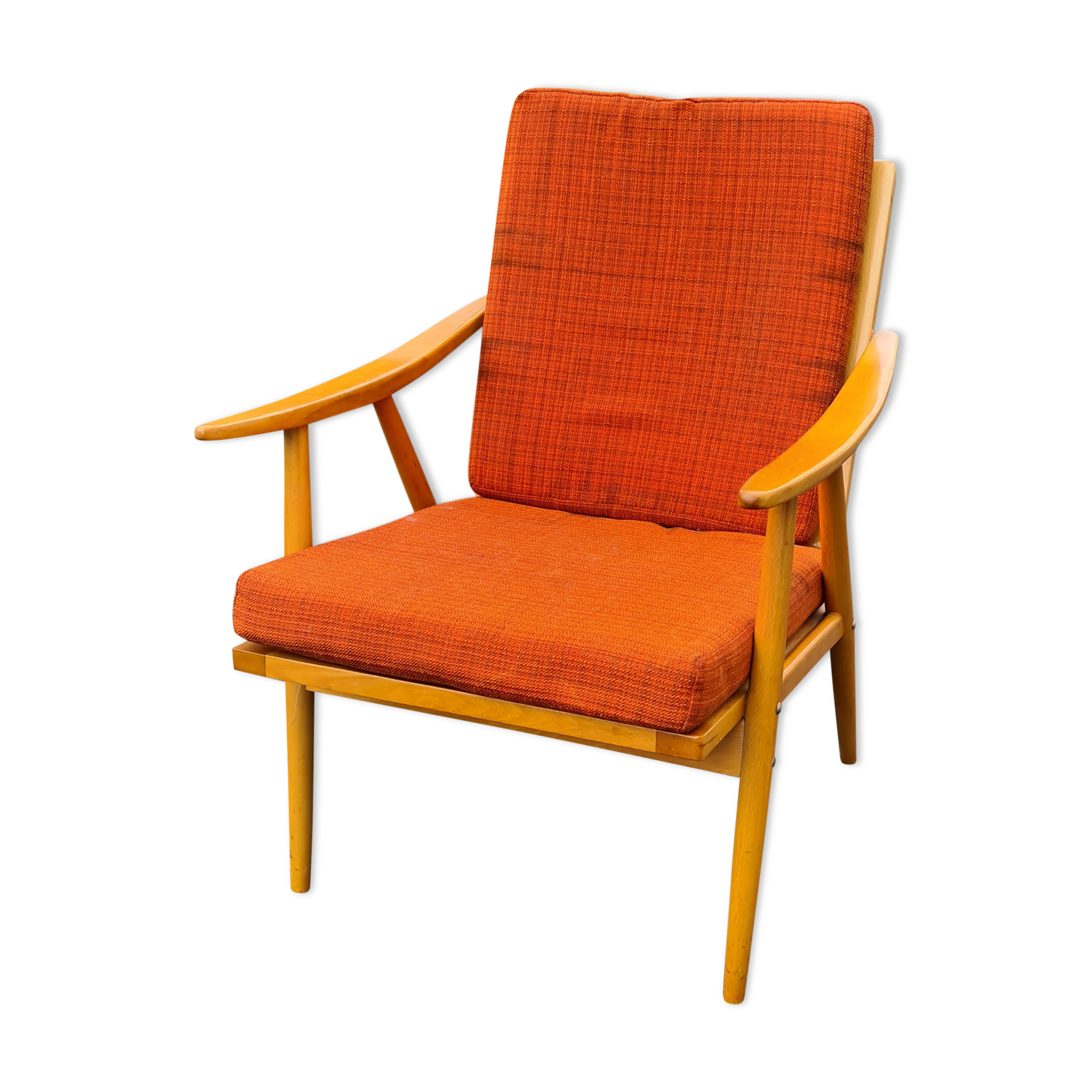 Fauteuil scandinave "Boomerang" Thonet 1950/60