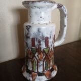 Ceramic pitcher vase signed Fernande Kohler - Vallauris - 1950s/60s