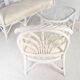 Bleached rattan living room