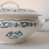 Soup bowl Saint Amand, green pattern - model 4025
