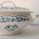 Soup bowl Saint Amand, green pattern - model 4025