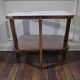 Table d'appoint art déco vintage en bois