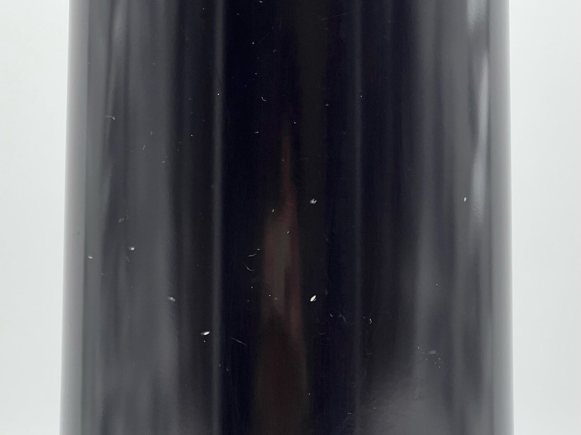 Unghia / lipstick lacquered black tabletop mirror, 70s