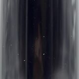 Unghia / lipstick lacquered black tabletop mirror, 70s