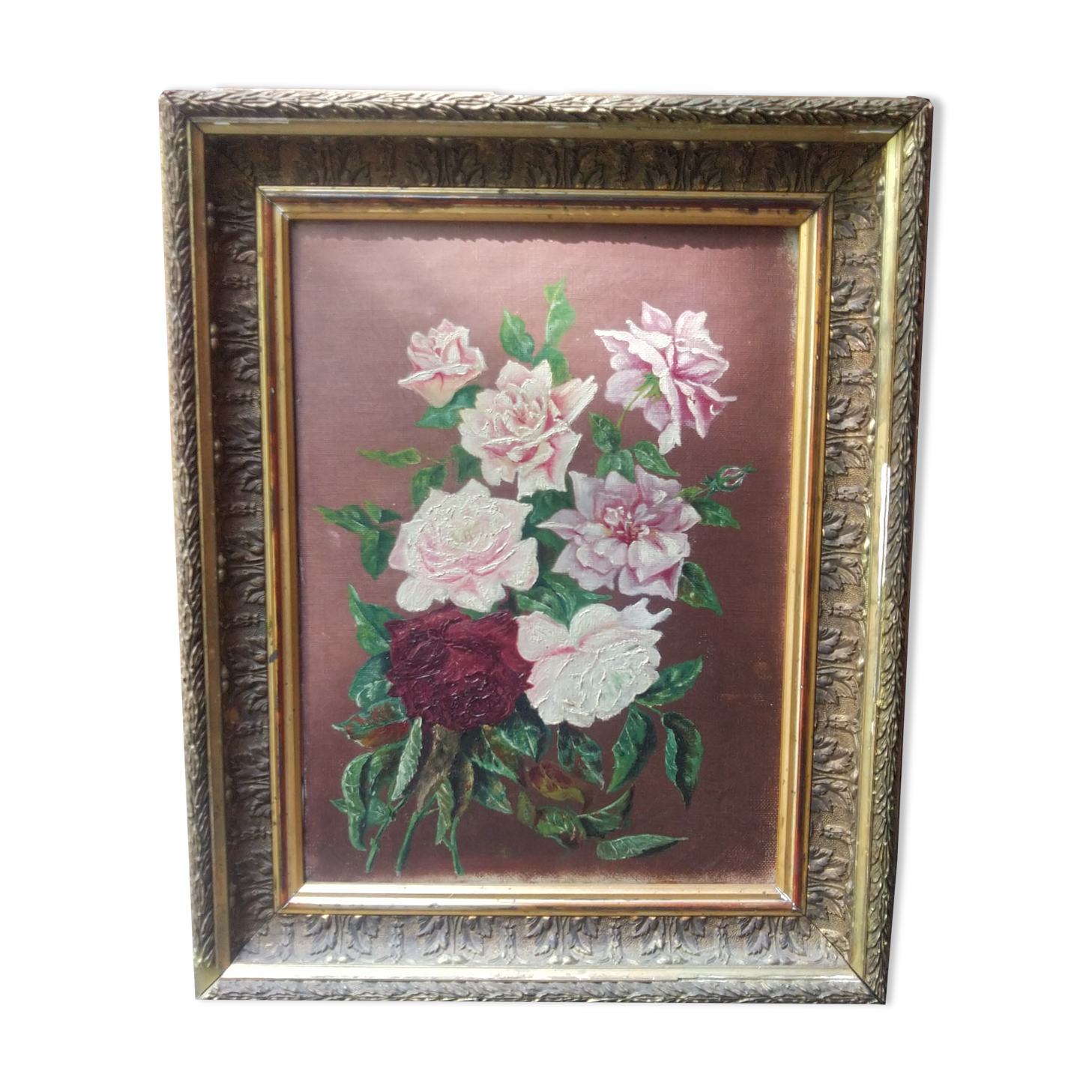 Oil painting, bouquet of flowers