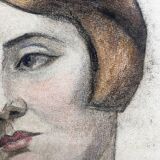 Dessin 1928 "La femme rousse"