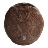 Vase en grès amande fossile