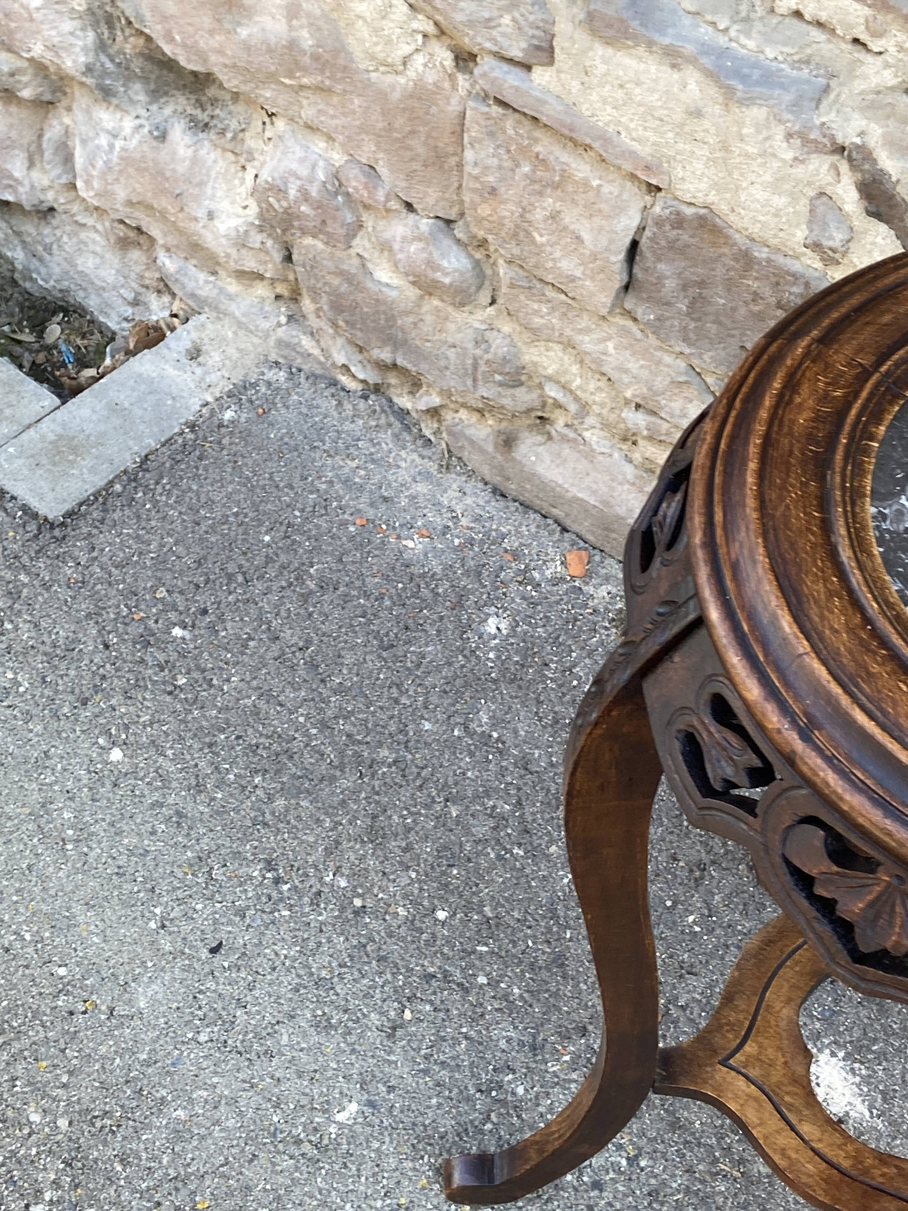 Art deco plant stand, colonial style, asian, vintage, 1930s