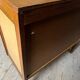 Vintage oak chest of drawers with 4 drawers and splayed legs