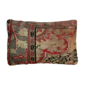 Vintage turkish rug cushion cover, 30 x 50 cm