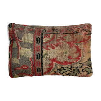 Vintage turkish rug cushion cover, 30 x 50 cm