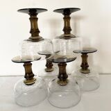 Blown bubble glasses