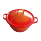Enamelled sheet metal cocotte