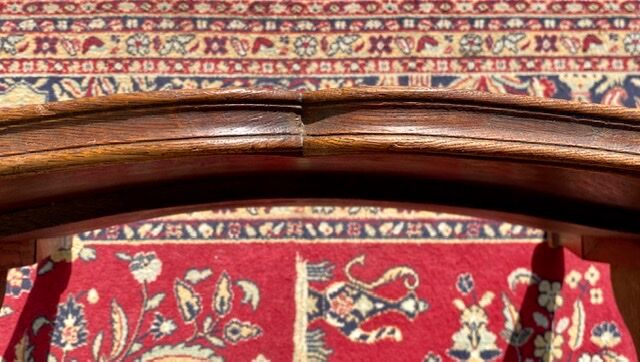 Pair of oak beds style Louis XV /Louis XVI