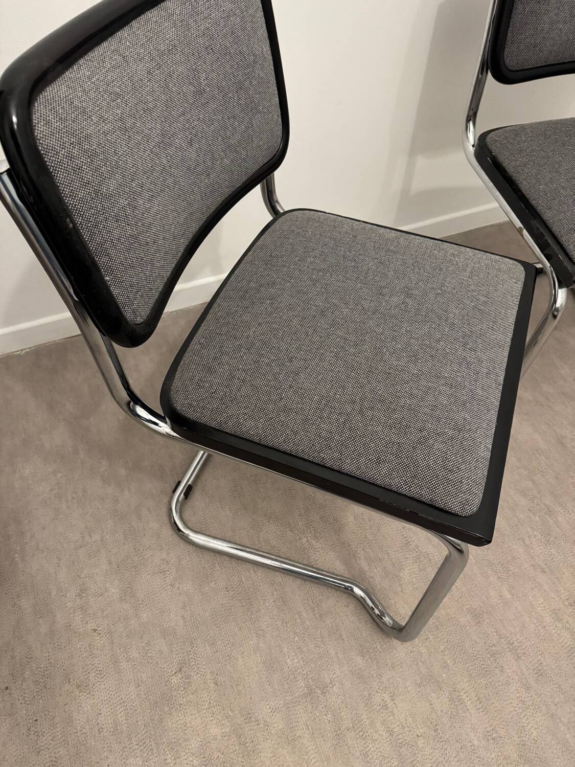 Breuer style chair made in Italy fabric
