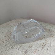 Crystal Daum ashtray pen holder tray