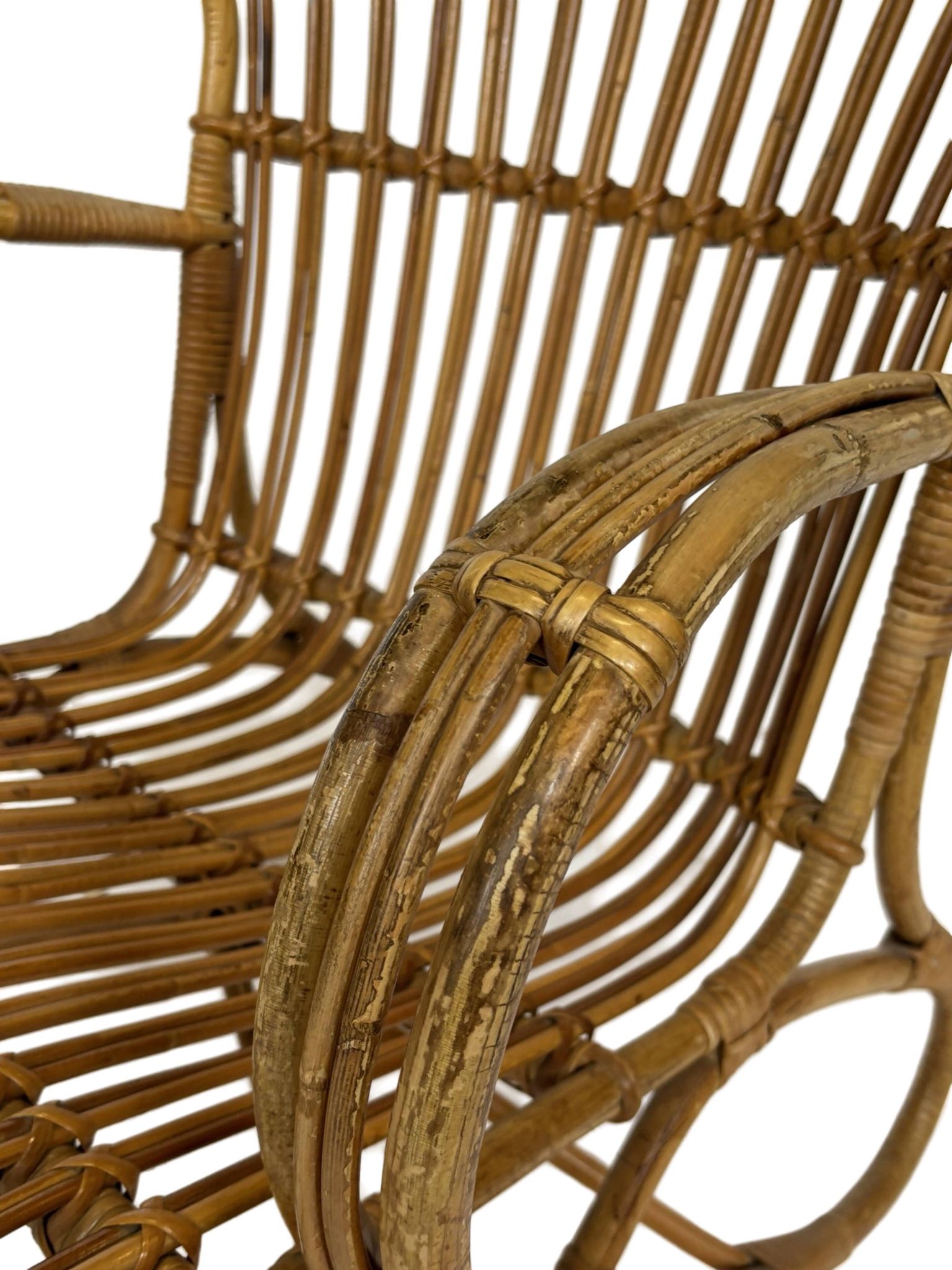 Set of two Belse 8 model Rattan chairs by Dirk van Sliedregt Rohe Noordwolde 1960