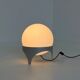 Vintage Space Age table lamp with glass globe and aluminium base