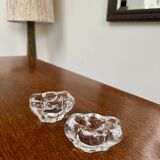Pair of crystal salt cellars — Daum France