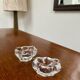 Pair of crystal salt cellars — Daum France