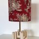Italian mid-century travertine marble table lamp, 1970s