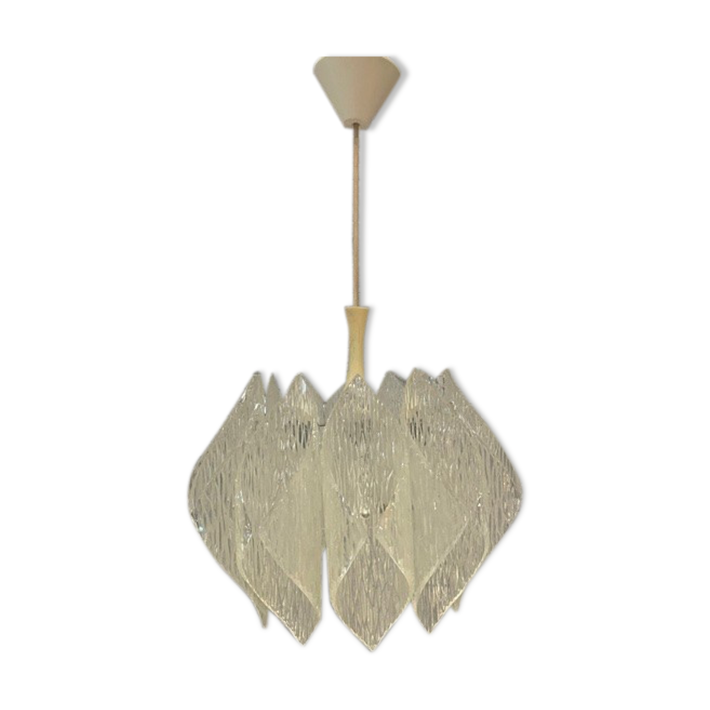 Vintage plexi lucite hanging lamp