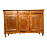 Enfilade trois portes de style Louis XV en merisier massif XX siècle