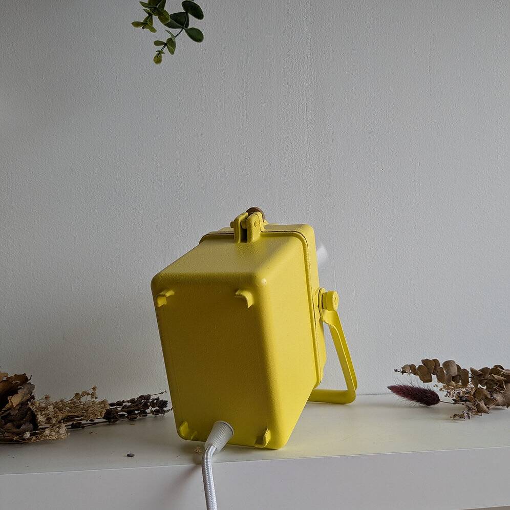 Vintage table lamp Wonder Tifon yellow