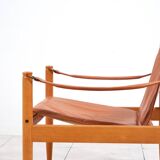Safari leather lounge chair by Erik Worts for Niels Eilersen