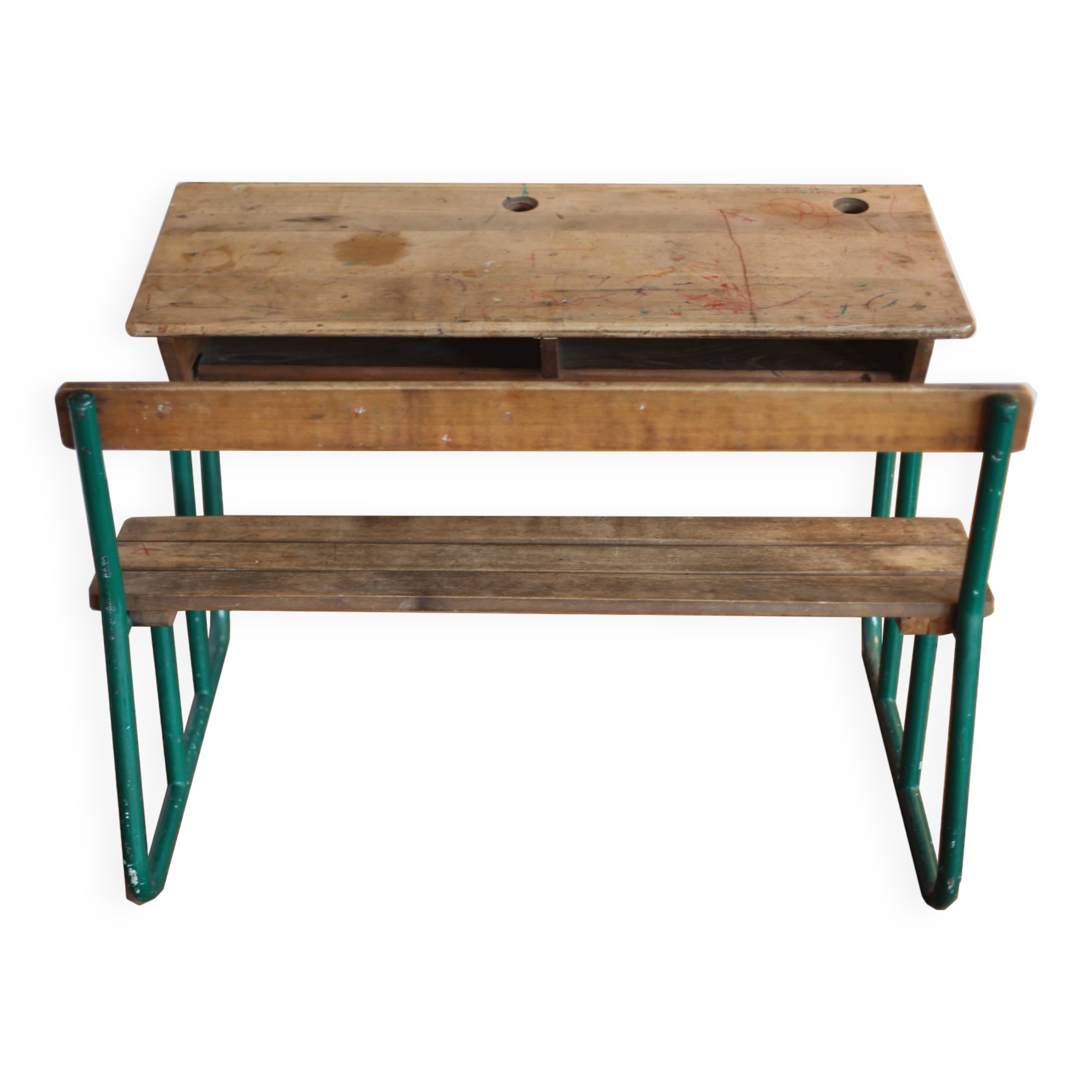 Two-seater school desk