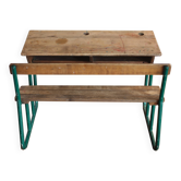 Two-seater school desk