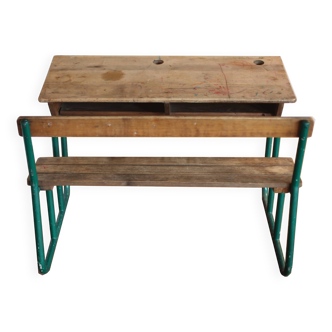 Two-seater school desk