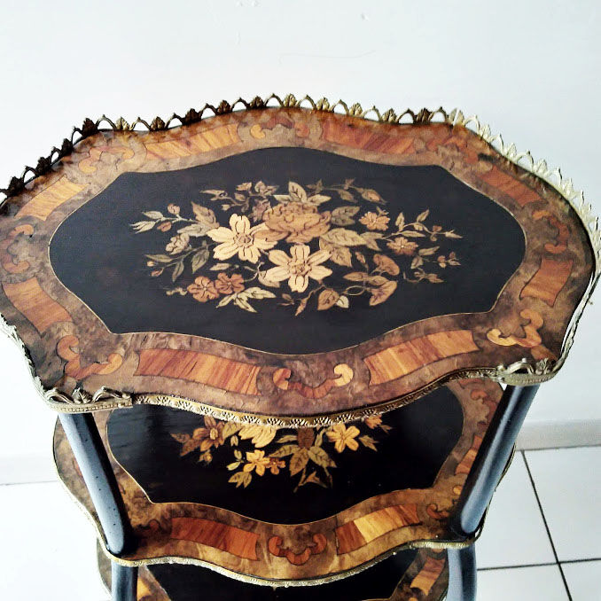 Sellette en marqueterie Napoléon III