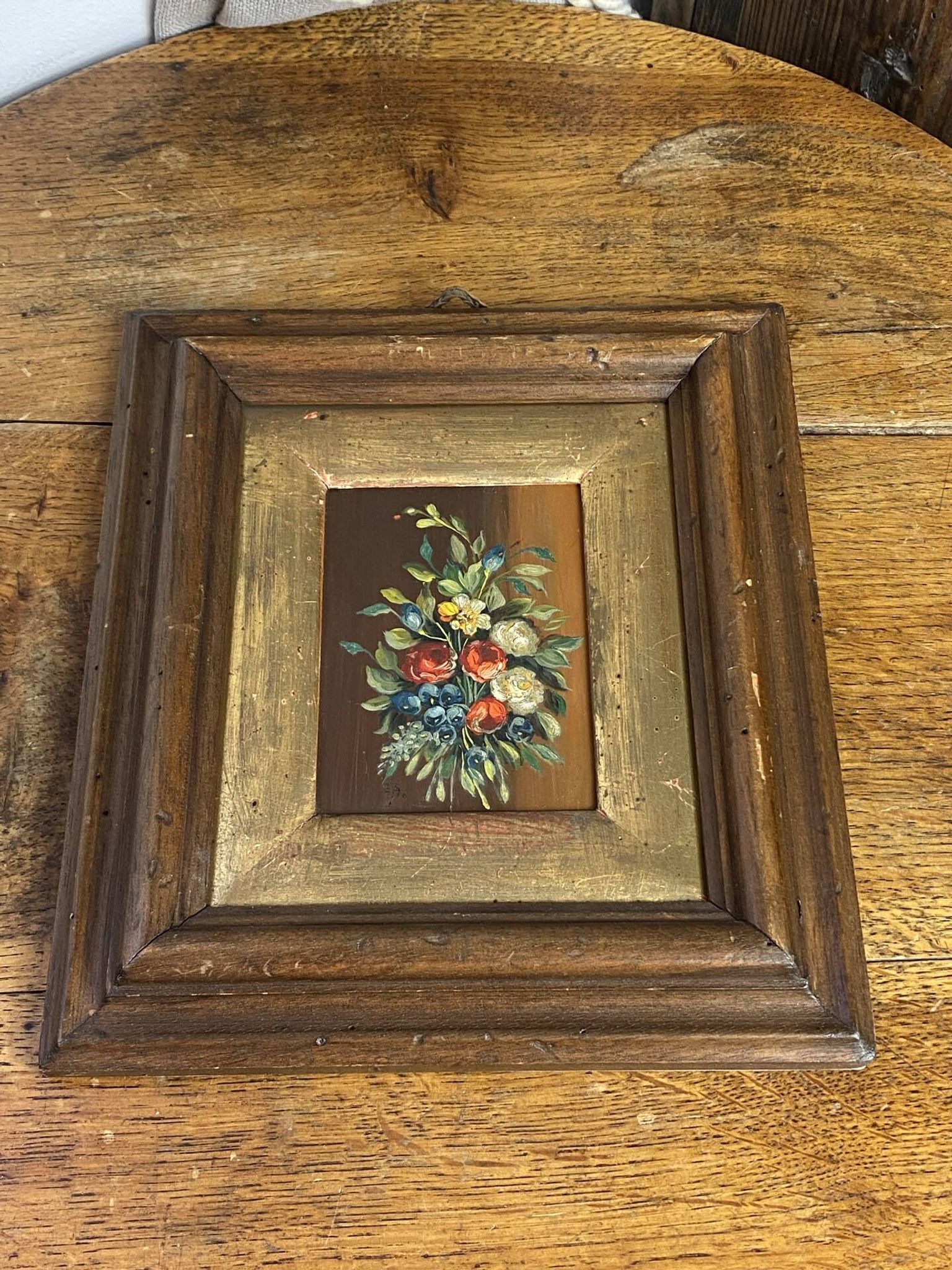 Wood painting, Italy wooden framing