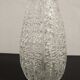 Brutalist honeycomb crystal vase