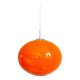 Large Space Age pendant light in orange opaline, 1960s-70s