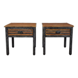 80' rattan bedside tables