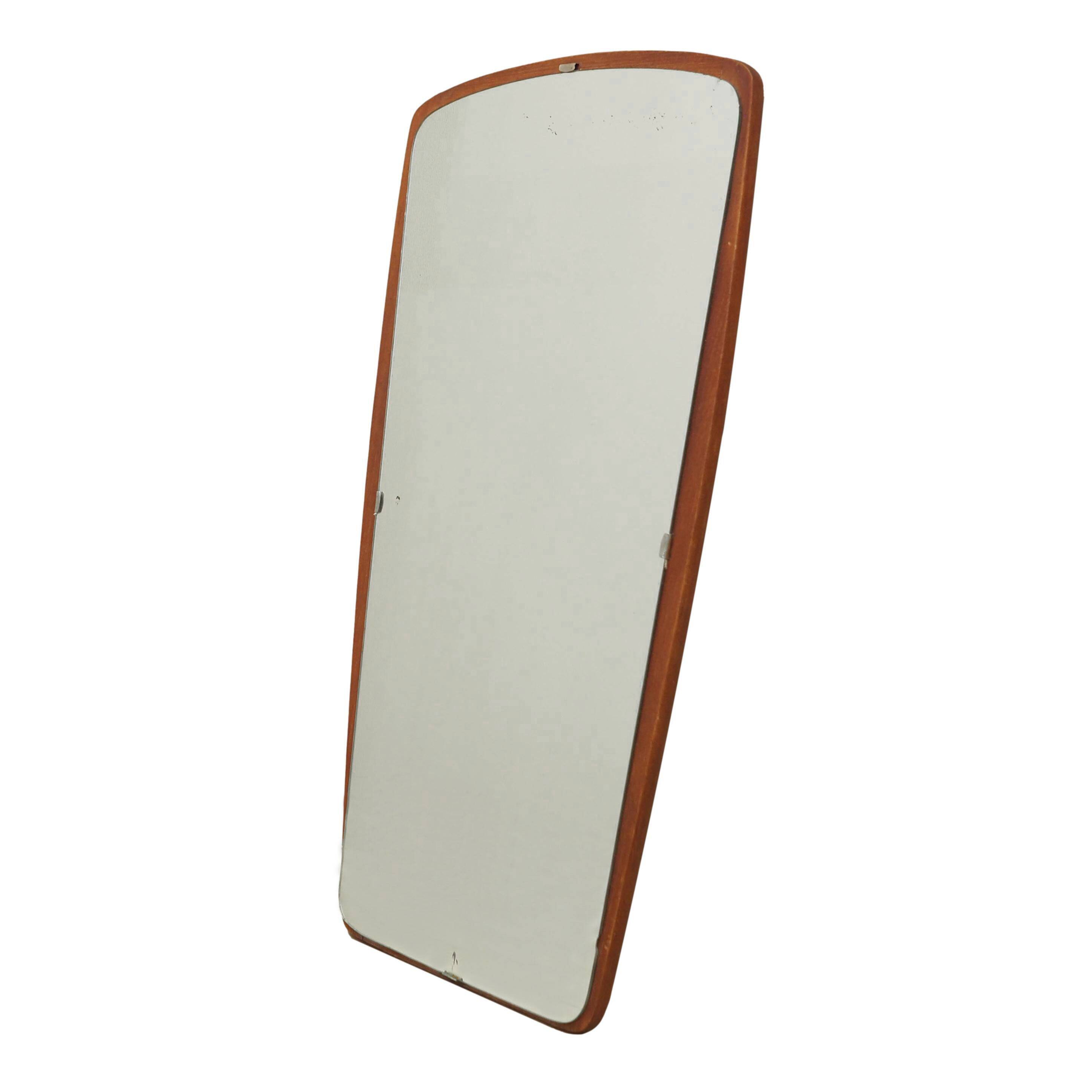Mirror in teak frame, Danish design, 1970s, production: Denmark