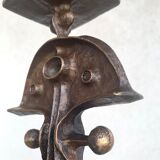Chandelier brutaliste par Zoltan Pap