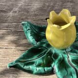 Ceramic flower candle holder