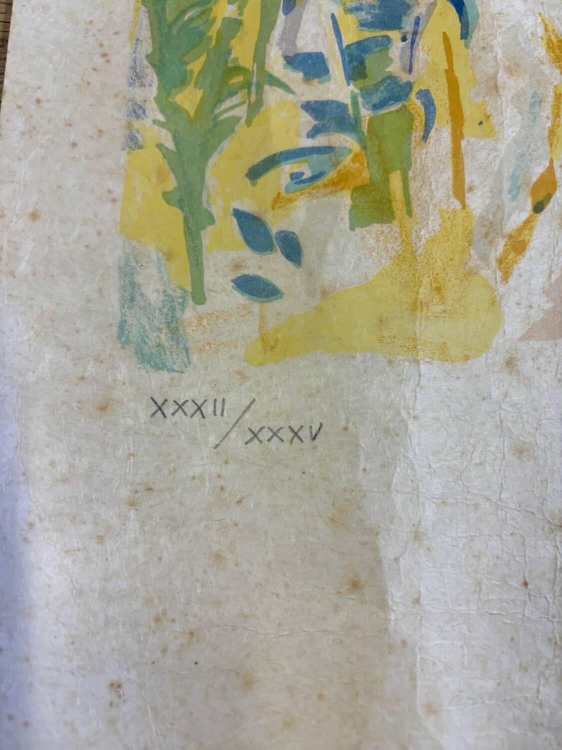 Lithograph Pillard Manoel